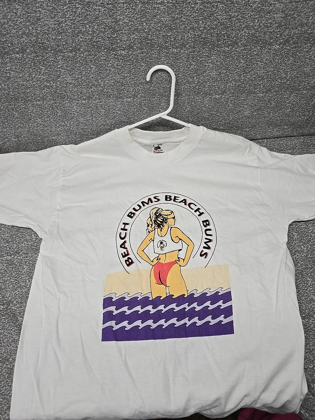 Vintage Beach Bums Fruit Of The Loom T-Shirt Size Large