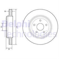 Delphi 2X Bremsscheibe Hinten Ø350 Mm BelüFtet FüR Jeep Grand Cherokee IV WK