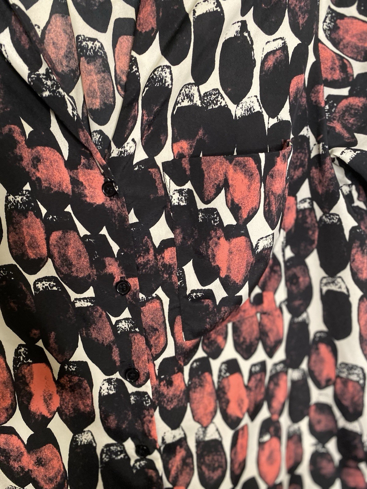 Collective Concepts Women’s Medium Printed Mini  Shift Dress Tunic Black Pink