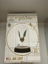 Harry Potter Levitating Golden Snitch Light, Touch Activated Desk Lamp, Open box