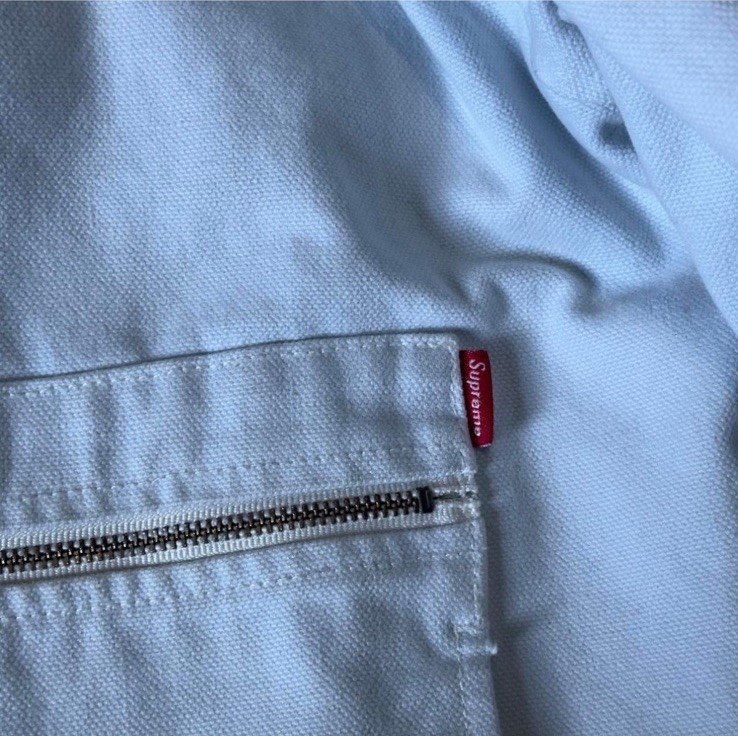 Supreme Leather Collar Work Jacket - image 2