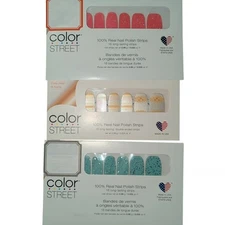 Color Street Nail Polish Strips Bundle/Lot of 3 Packs