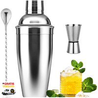 Cocktail-Shaker-Set 750 Ml GeträNkemixer Mit Sieb Messbecher RüH