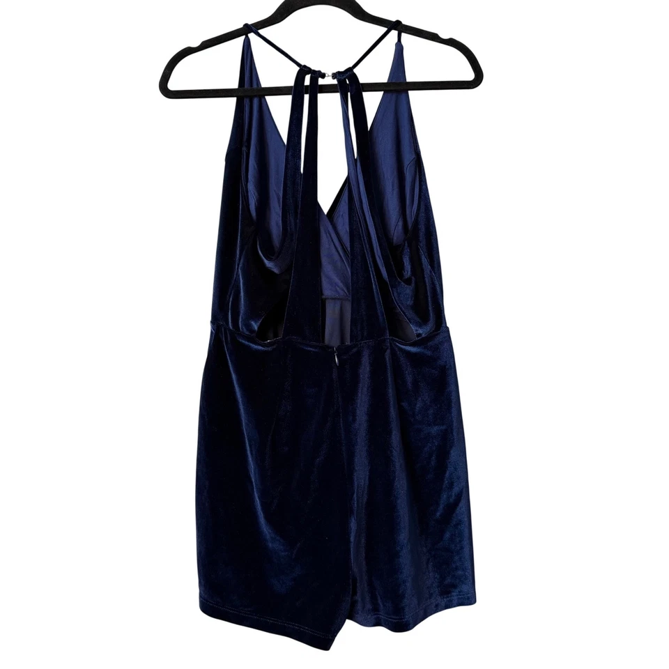 Mameluco de Terciopelo Urban Outfitters — Azul Marino Espalda Abierta Fiesta/Invierno Talla M Foto 4 de 4