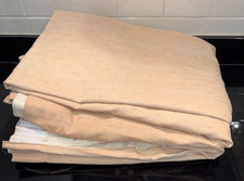 Extra Wide Lined Curtains Pair 104"W x 78"L (264x198cm) Pencil pleat Beige
