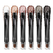 6PCS Brown Eyeshadow Stick Set - Shimmer  Matte Cream Palette, Perfect Gift