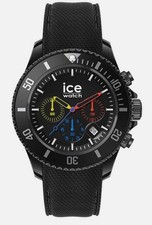 Ice-Watch ICE 021600 Chrono Trilogy Medium Chronograph Silikon schwarz Uhr M19