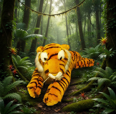 EDUSCHO Stoff Tiger