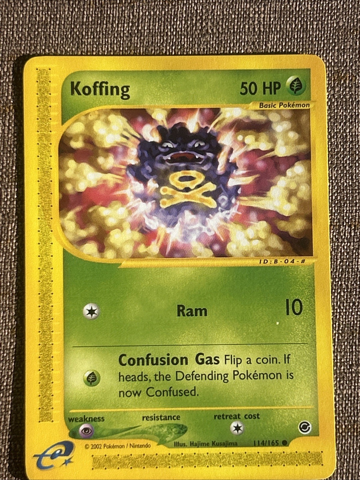 Koffing 114/165 Common Expedition Pokémon Card Near Mint E-Reader NM