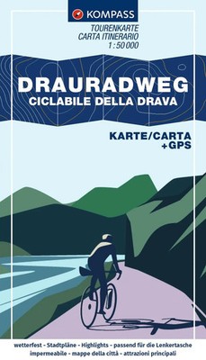 KOMPASS Fahrrad-Tourenkarte Drauradweg - Ciclabile della Drava 1:50.000 | Buch