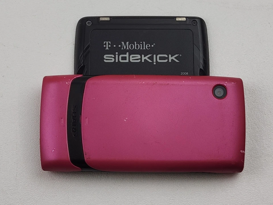 Teléfono Celular Retro T-Mobile Sharp Sidekick 2008 (PV210) 2G Giratorio - Negro - ¡FUNCIONA! Foto 2 de 4