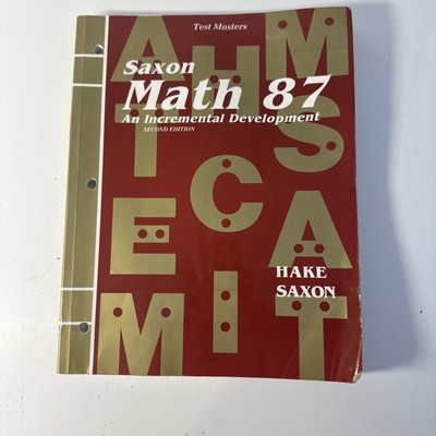 Saxon 87 (2nd Edition) 8/7 TEST MASTERS (water Damage)