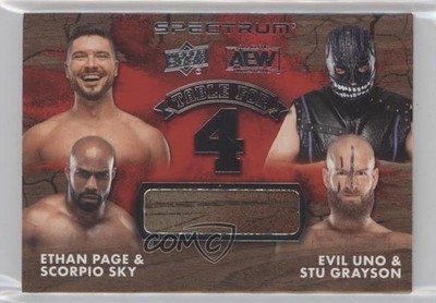 2021 AEW Spectrum Table for 4 Relics Ethan Page Scorpio Sky Evil Uno #T4-8 0ze5