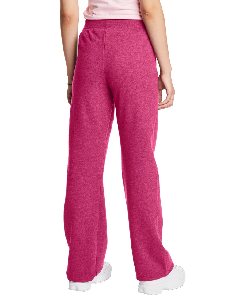 Pantalones deportivos de lana Hanes ComfortSoft EcoSmart para mujer pierna inferior abierta S-XL Foto 3 de 4