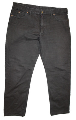 Lee Herren Jeans W40 L32 Schwarz Denim Regular Straight