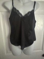Vintage Maidenform Sweet Nothings Black Cami Size 34 I