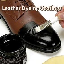 Leather Recoloring Balm Brown Dye for Shoes Furniture and Bags 30g