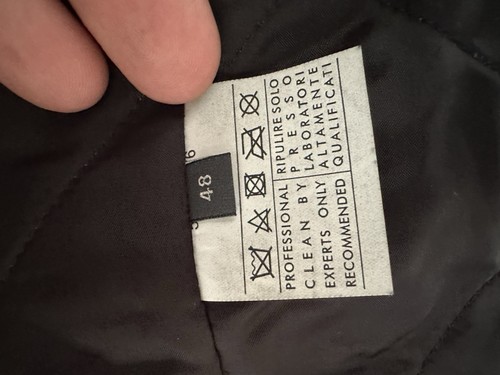 Ferragamo Leather Bomber Jacket Size EU 48 / US 38 Fur Lined And Collar Black - Picture 12 of 12