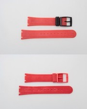 Tissot NOS VINTAGE Two-Timer Red Rubber Watch Band Strap 20mm GENUINE