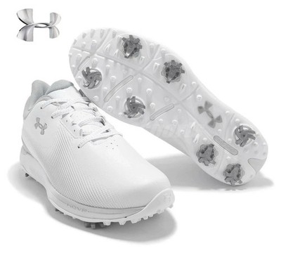 Under Armour Drive Fade Wide UA White Men Golf Shoes 3027878-101 Men Size 11 New