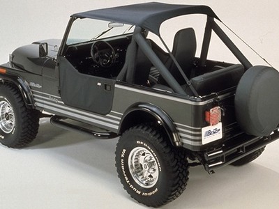 Bikini Top schwarz Traditional Verdeck Black Crush Jeep CJ7 Bj. 80-86 YJ 87-91