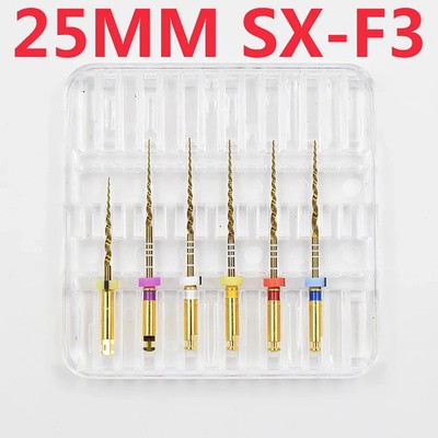 Endo X Pro Gold Niti Rotationsfeiler 21mm 25mm Sx bis F3 Zahnwurzel