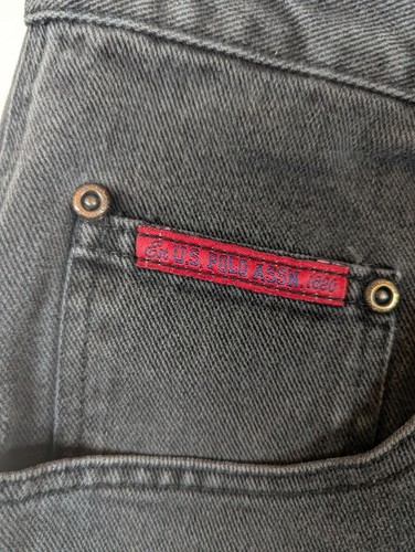 VTG US Polo Assn. Carpenter Jean Shorts Black Denim Men’s Size 40 - Picture 7 of 11