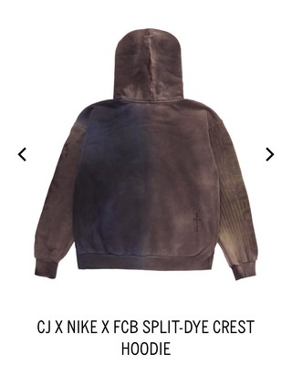CJ X NIKE X FCB SPLIT-DYE CREST HOODIE | eBay