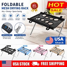 Foldable Pet Cradle Table Space-Saving Dog Grooming Stand Mesh Washing Stand
