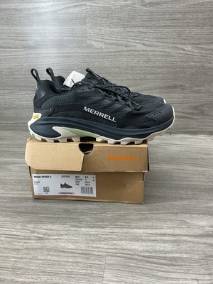 Merrell Moab Speed Shoes Womens Size 9.5 Black Trail Hiking Vibram Sole J037850