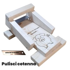 COLTELLO Pulisci Cotenna  di Maiale ARTIGIANALE, PRATICO, + 10 Lame di Ricambio 