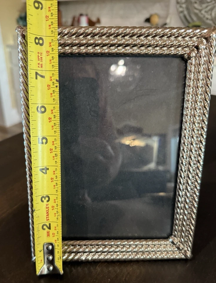 MARCO DE FOTOS GOTHAM 5 X 7 DE MICHAEL ARAM Plateado PLACA DE NÍQUEL DESCATALOGADO Foto 3 de 4