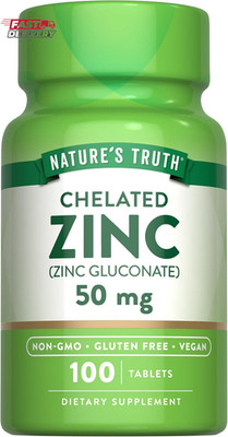 Nature'S Truth Chelated Zinc 50Mg | 100 Tablets | Essential Mineral Supplement |