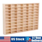 60 Grids Wheels Diecast Wooden Display Storage Cabinet 1/64 Car Matchbox Box