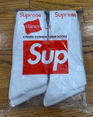 Купить supreme x hanes bones thermal crew 1 pack fw21