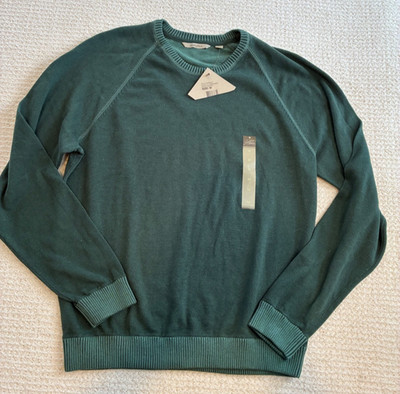 Paradise Collection Sweater Mens Medium Green Crew Neck Long Sleeve Pullover