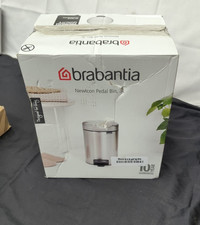 Image of Brabantia NewIcon Pedal Bin 3 L (Brilliant Steel) Soft-Closure(HAS DENT)
