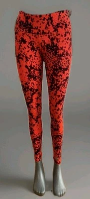 Adidas Sporthose Leggings techfit Gr.S-36/38 orange/schwarz gemustert Top - Bild 1 von 4