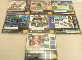 SEGA Saturn Soft Used 7-Piece Set