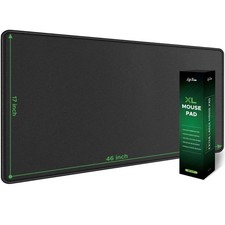 LifeTrim 46x17 XXL Gaming Mouse Pad, Large Extended Desk Mat, Black, Thick