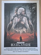 Predator Badlands Original UK Cinema Promotional Poster By Matt Ferguson A3