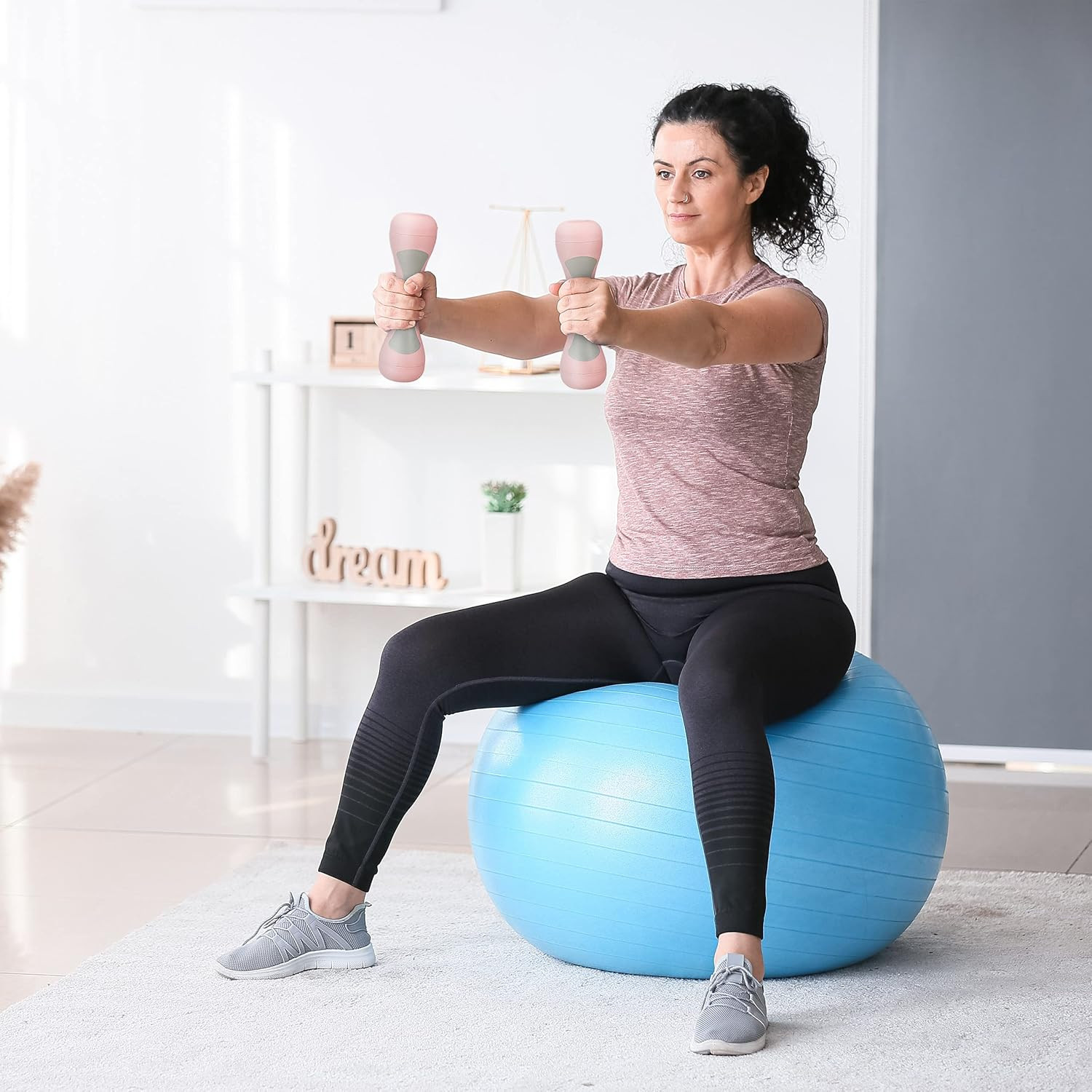 Set di 2 manubri regolabili per fitness foto 3