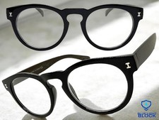 Classy Elegant Vintage Retro READING EYE GLASSES READERS Round Black Frame 1.75