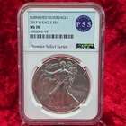 2017-W Burnished American Silver Eagle NGC MS 70 PSS Premier Select Series