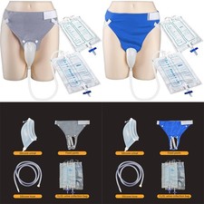 Leak Proof Wearable Urine Collector Collection Bag Breathable Cotton Pants