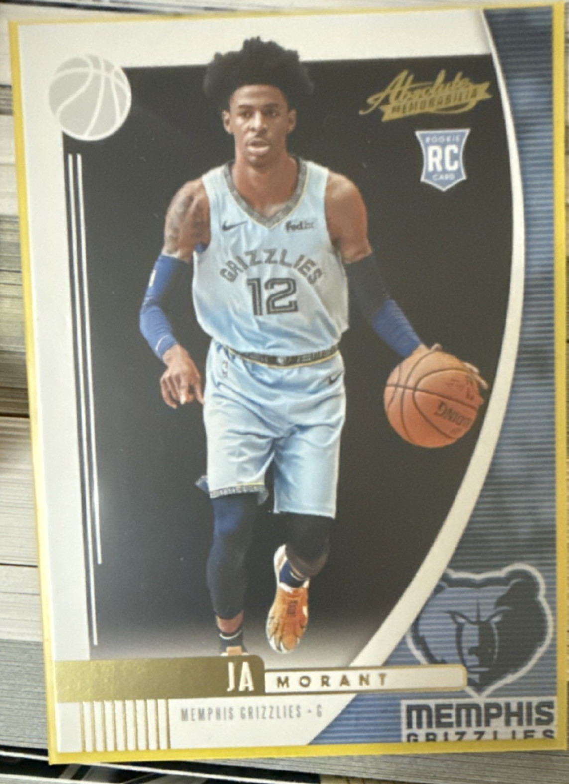 Ja Morant Panini Absolute Memorabilia 2019-20 Rookie Card #72 Grizzlies