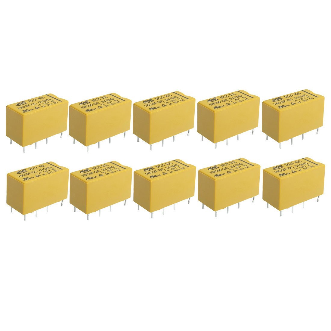 Hfv4 Relay HUIKE HK19F Mini PCB Power Relay - DC 3V 5V 9V 12V 24V 2A 8 ...