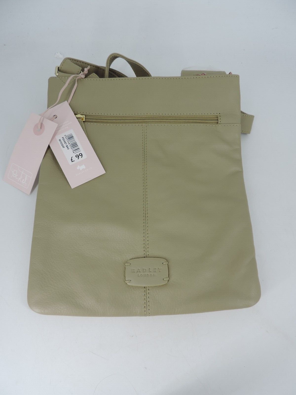 Radley London Leather Pocket Bag Beige RRP £99 LN130 DD 09