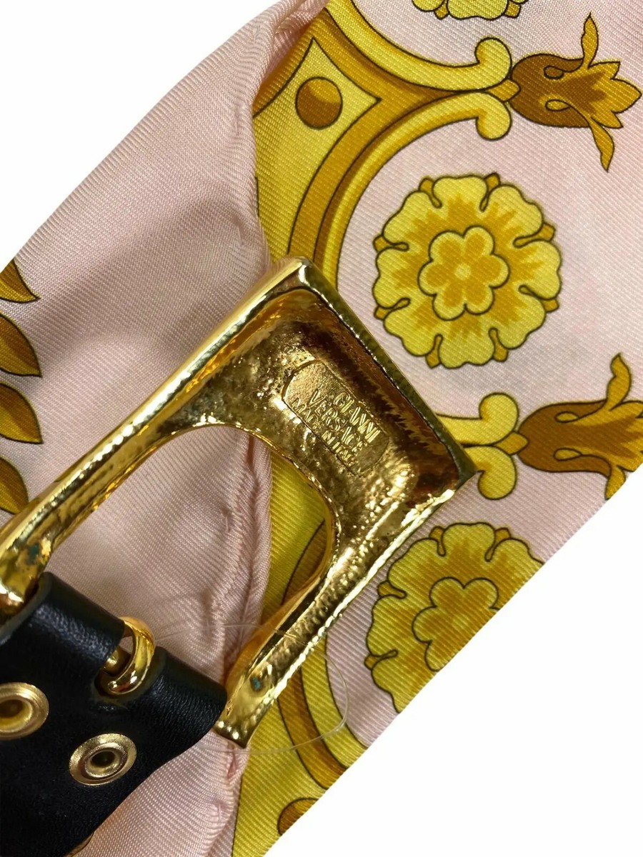 90-s Vintage Gianni Versace Atelier Barocco Scarf Silk with 