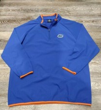 Florida Gators Windbreaker Mens XL Blue 1/4 Zip Pullover Long Sleeve Colosseum
